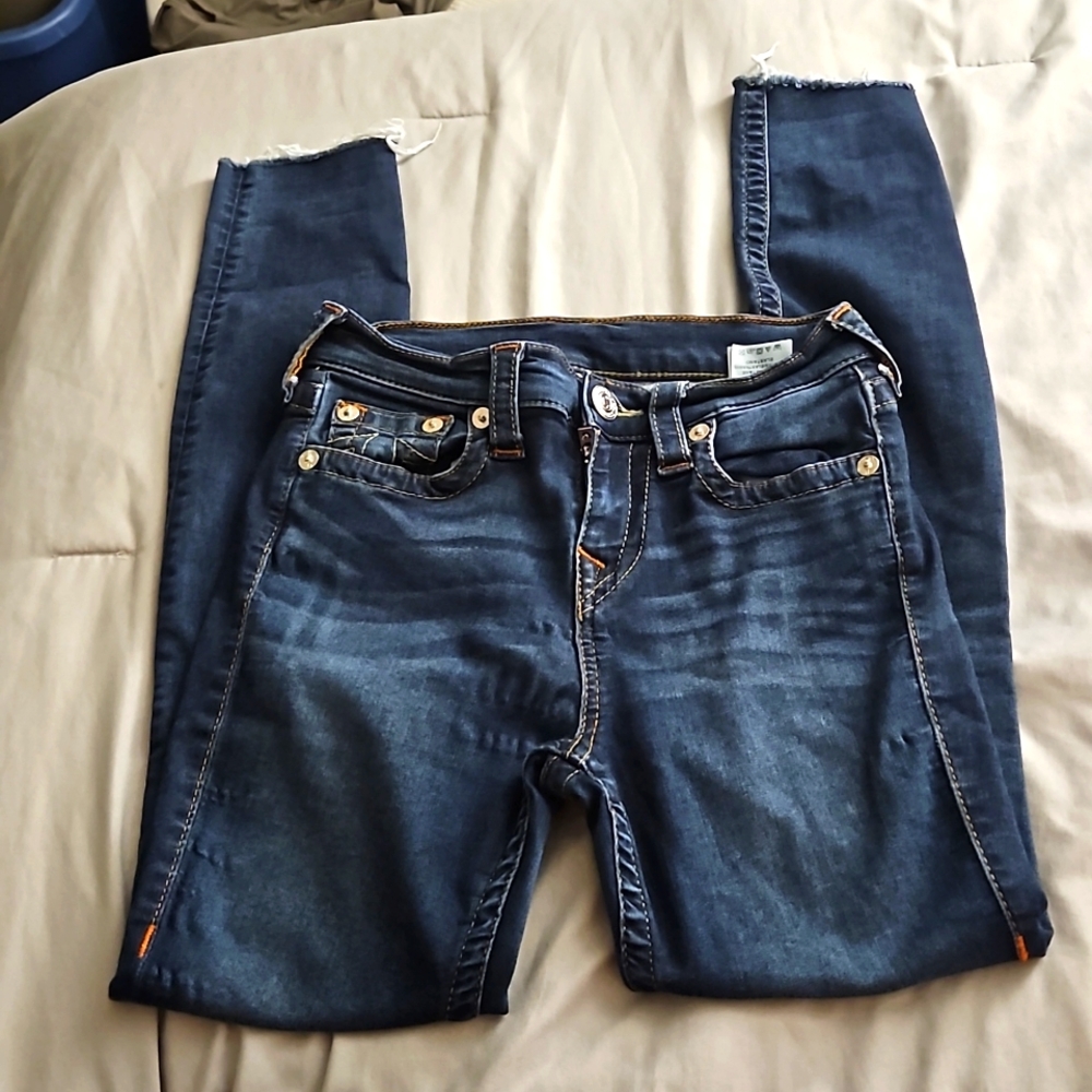 Size 25 True Religion High Rise‎ Skinny